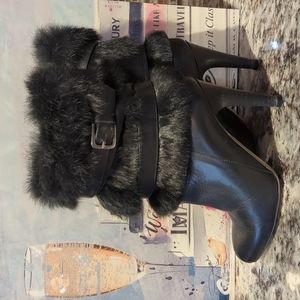 Massimo Baldi Leather Fur boots